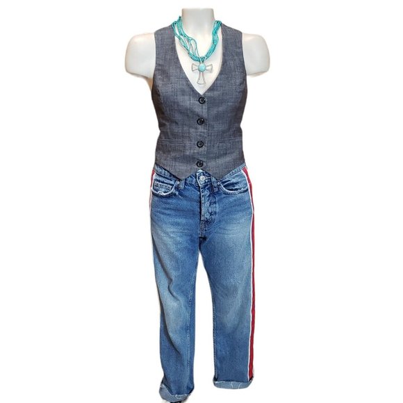 Heartsole Vest Shirt Lace Back M Vest only - Picture 7 of 7